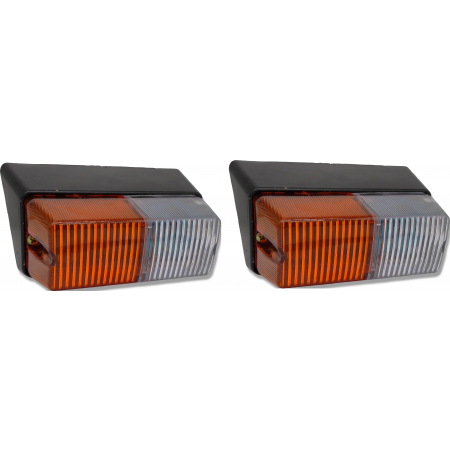 KOMPLET LAMP PRZEDNICH KIERUNKOWSKAZU T-25 METALOWA UNIWERSALNA LEWA/PRAWA